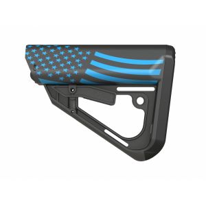 TI-7 Stock MIL-SPEC Size with Blue American Flag Graphic by Tactical Intent